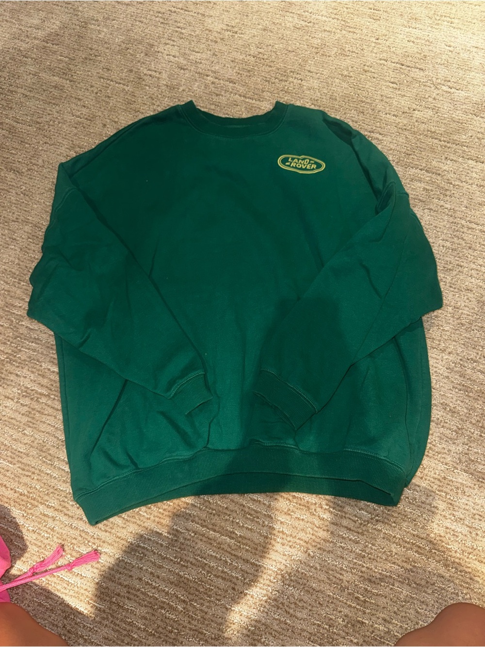 Men's Forest Green Land Rover Crewneck Sweater